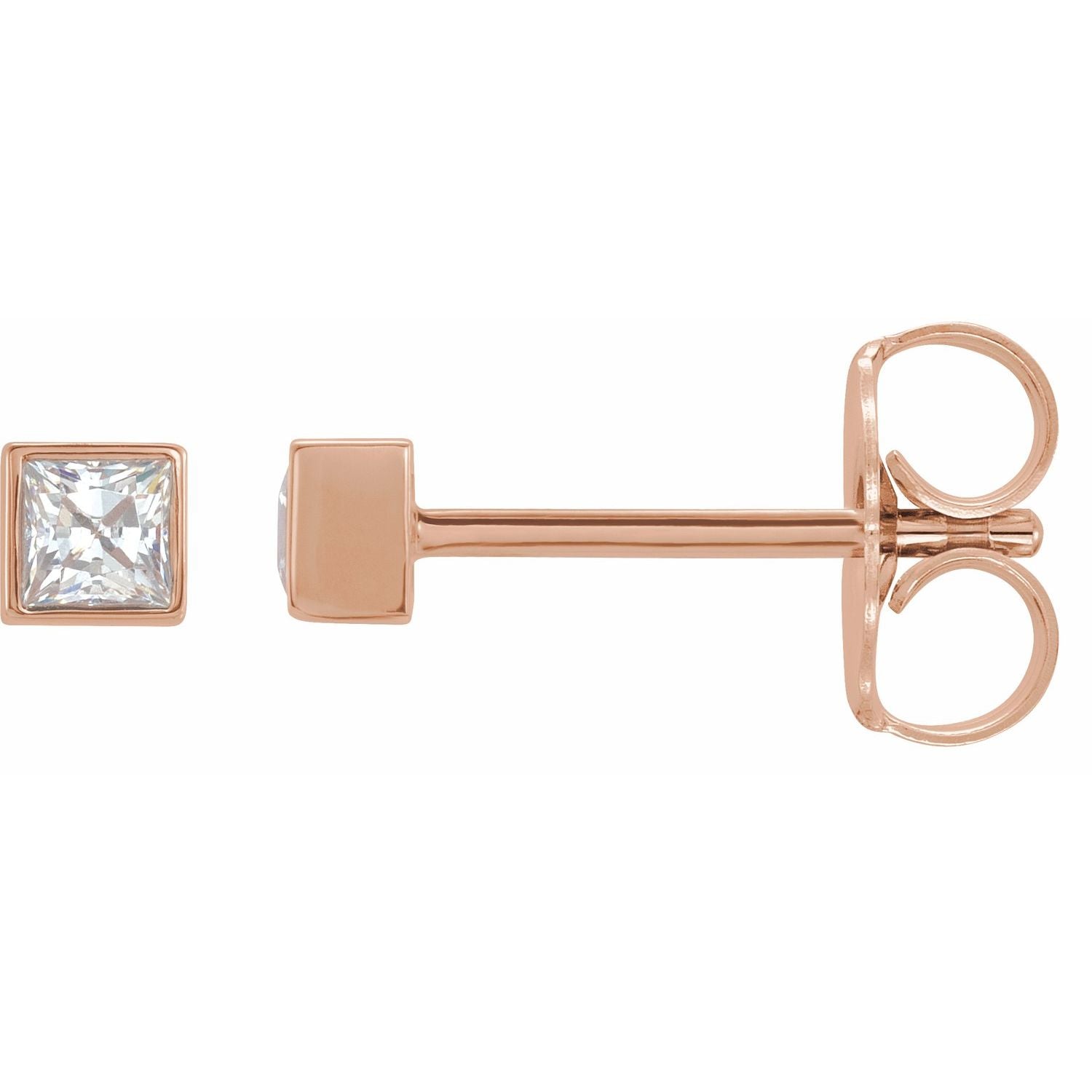 Mini Princess Diamond Studs