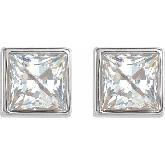 Mini Princess Diamond Studs