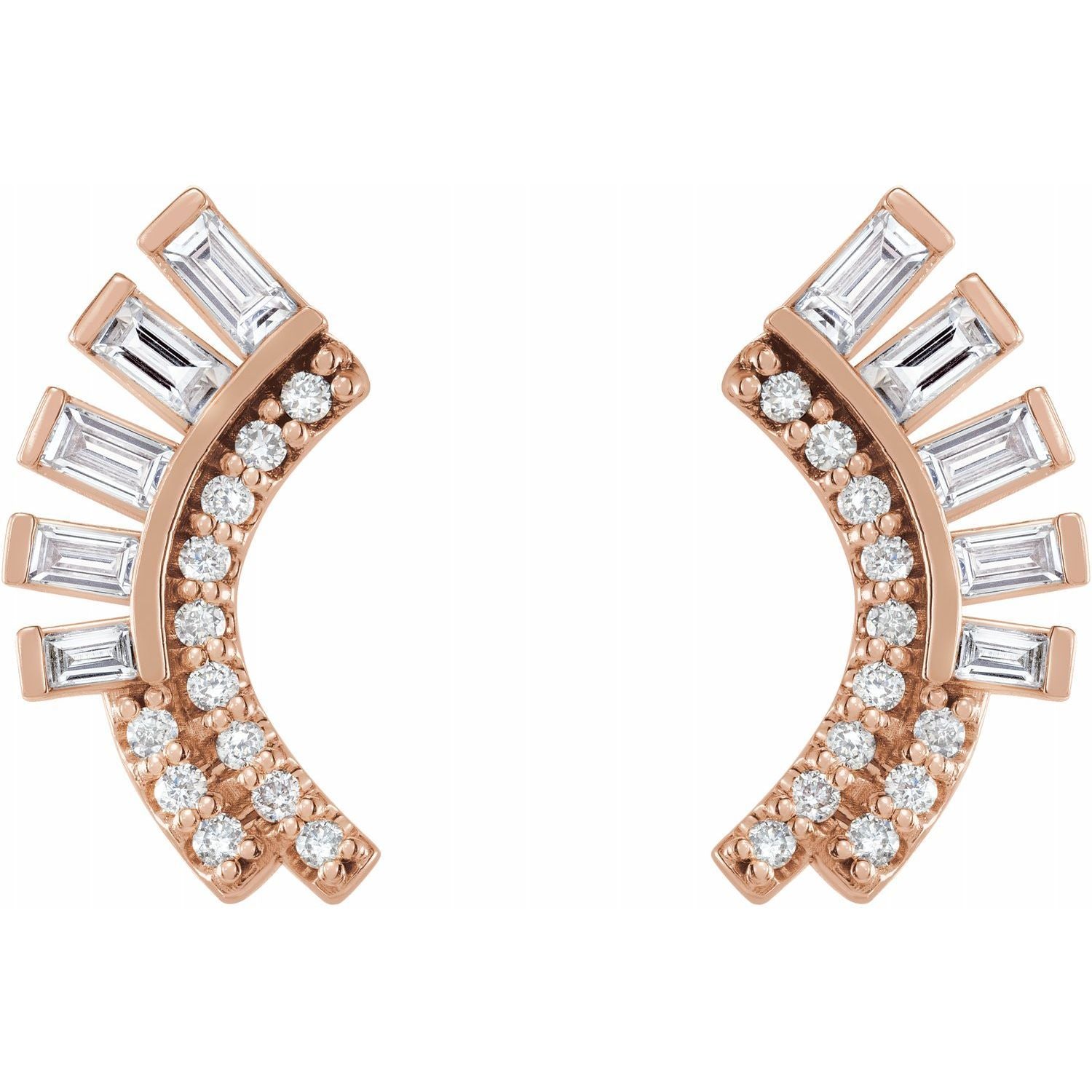Curved Fan Earrings