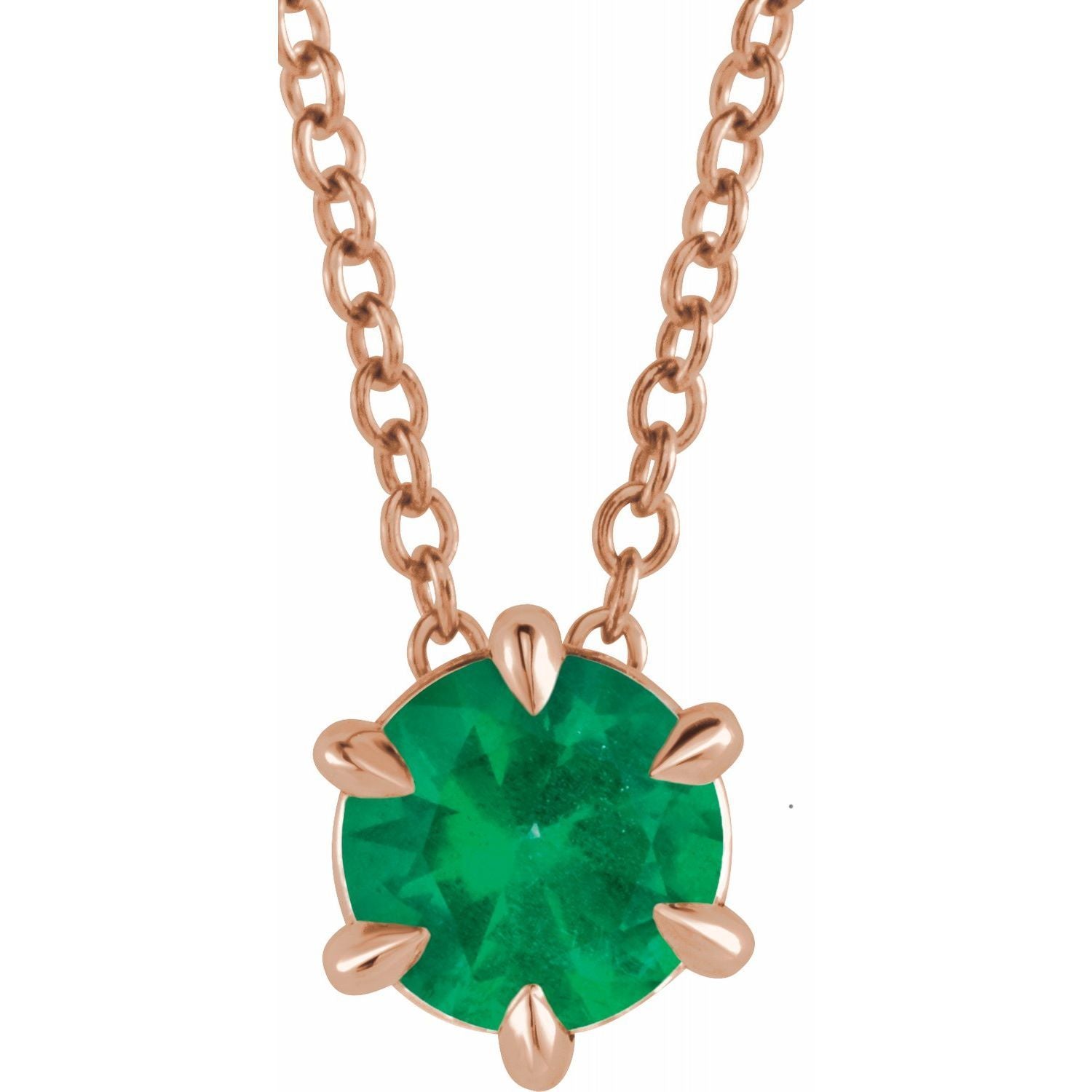 Gemstone Solitaire Necklace