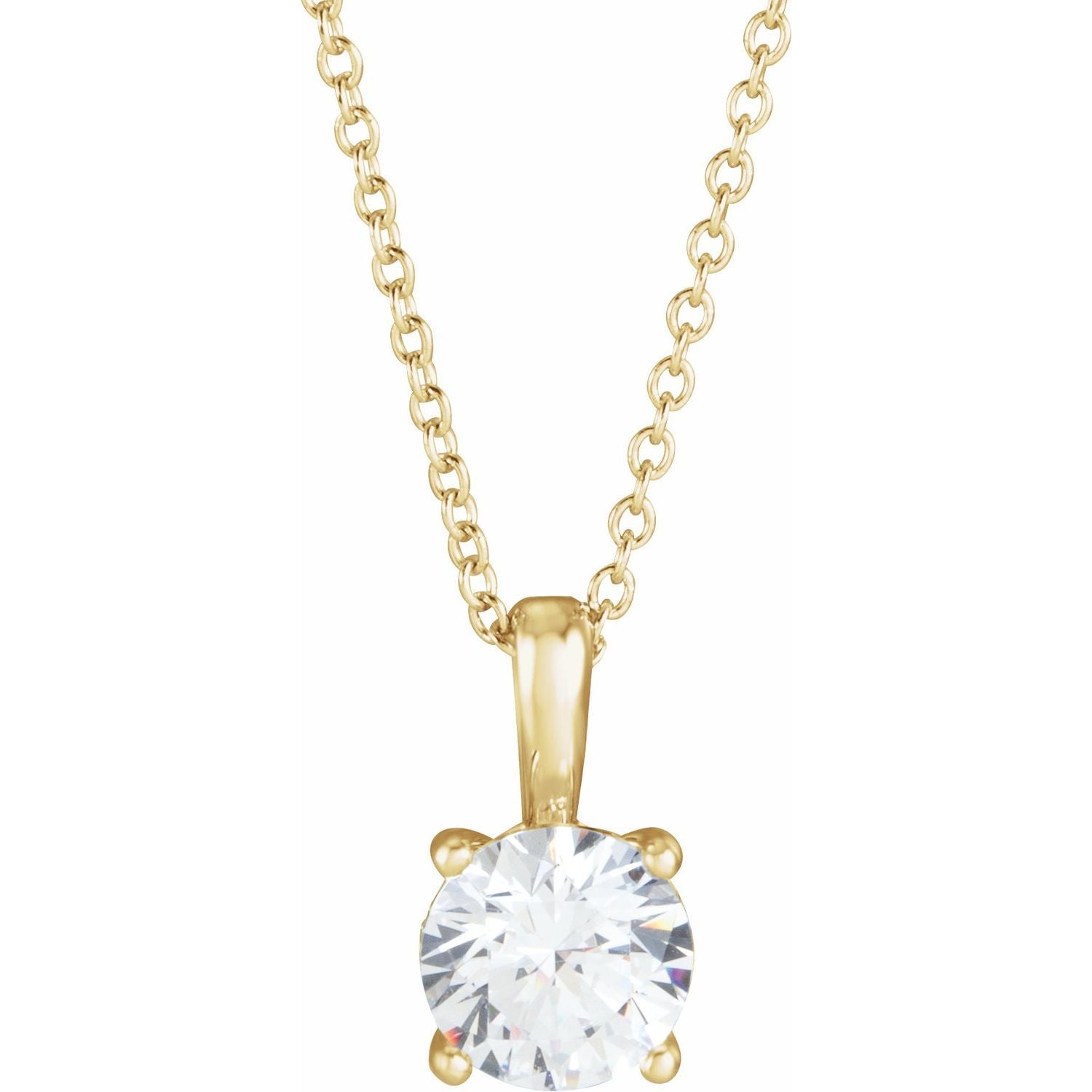 Diamond Solitaire Necklace