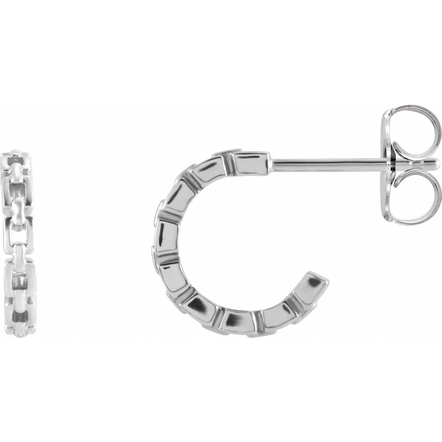 Chain Link Huggies