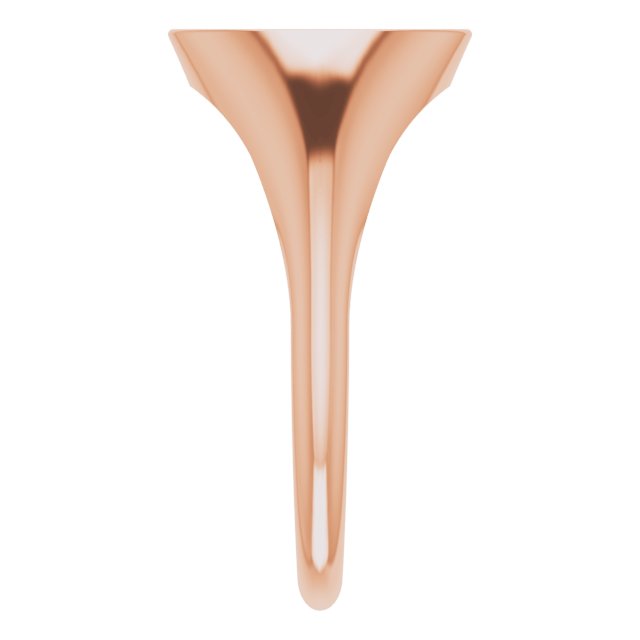 Engravable Diamond Signet Ring