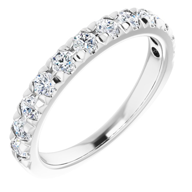 French Set Diamond Anniversary Ring
