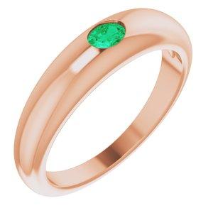 Oval Petite Dome Ring