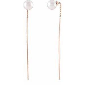 Pearl Threader Earrings