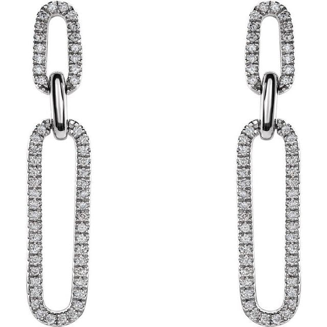 Diamond Link Earrings