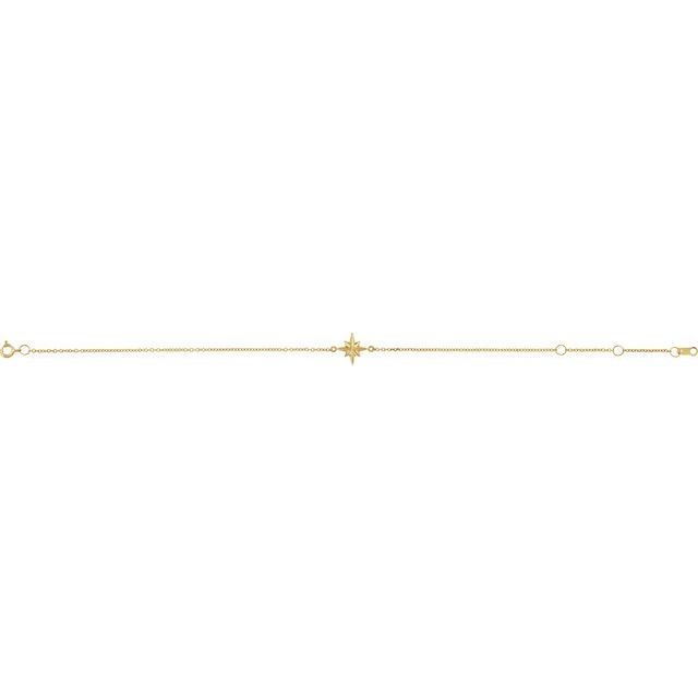 14K Yellow Celestial 6 1/2-7 1/2" Bracelet