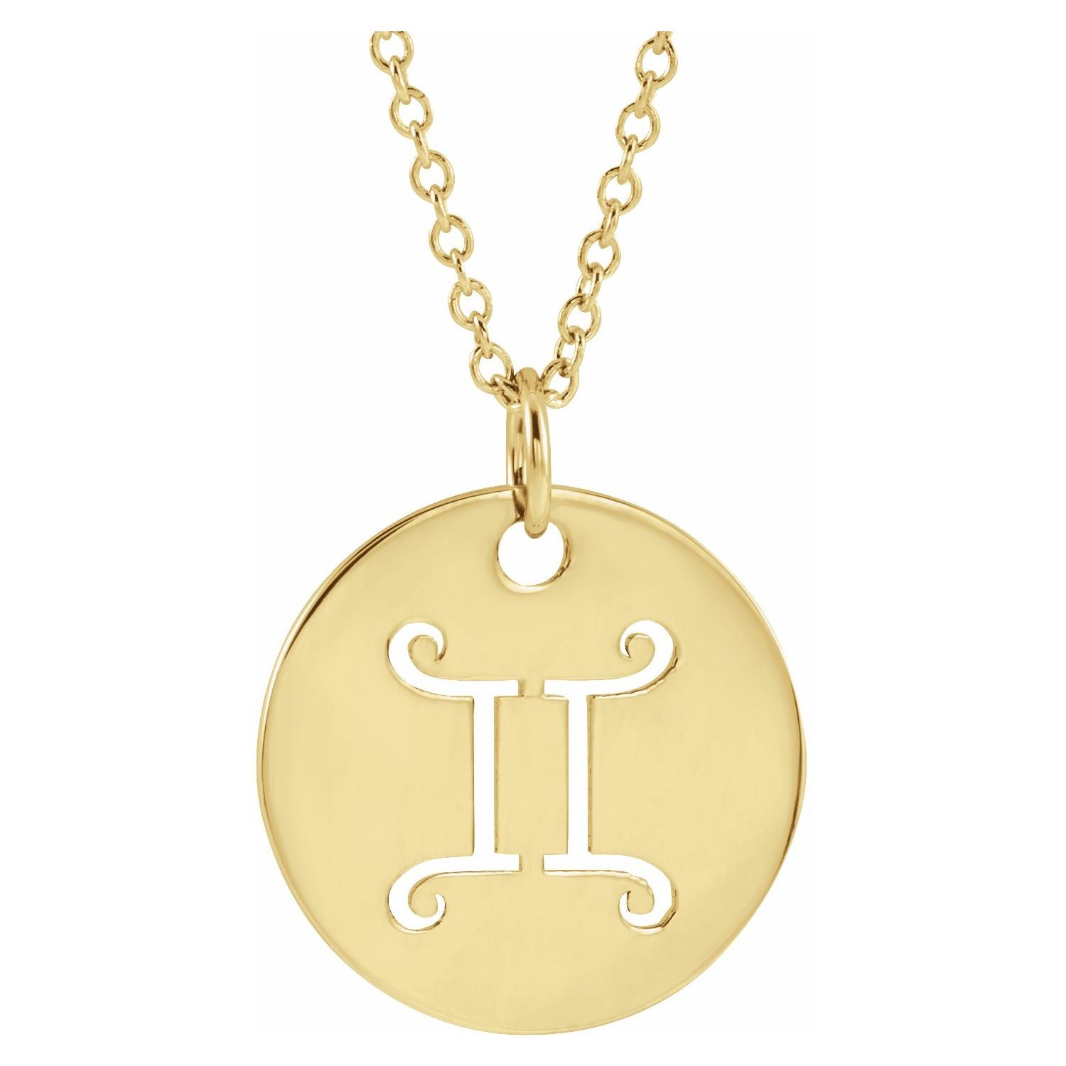 Zodiac Disc Necklace