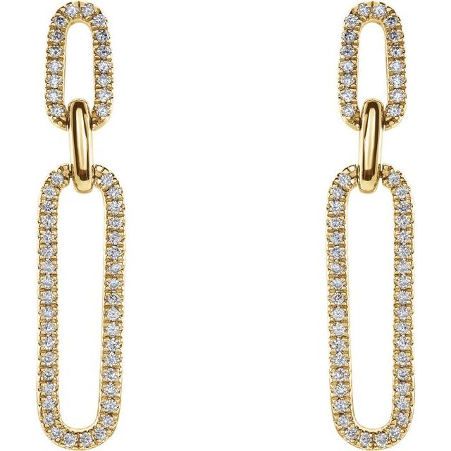 Diamond Link Earrings