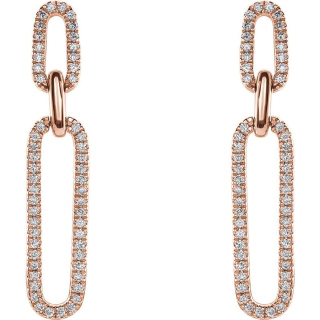 Diamond Link Earrings