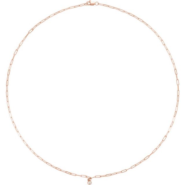 Diamond Micro Bezel-Set Necklace