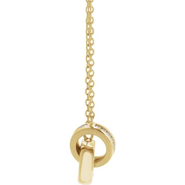 Diamond Interlocking Circles Necklace