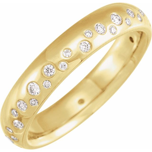 14K Yellow 4 mm Round Band Mounting