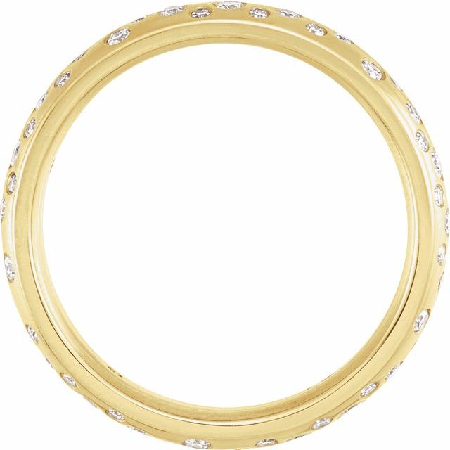 14K Yellow 4 mm Round Band Mounting
