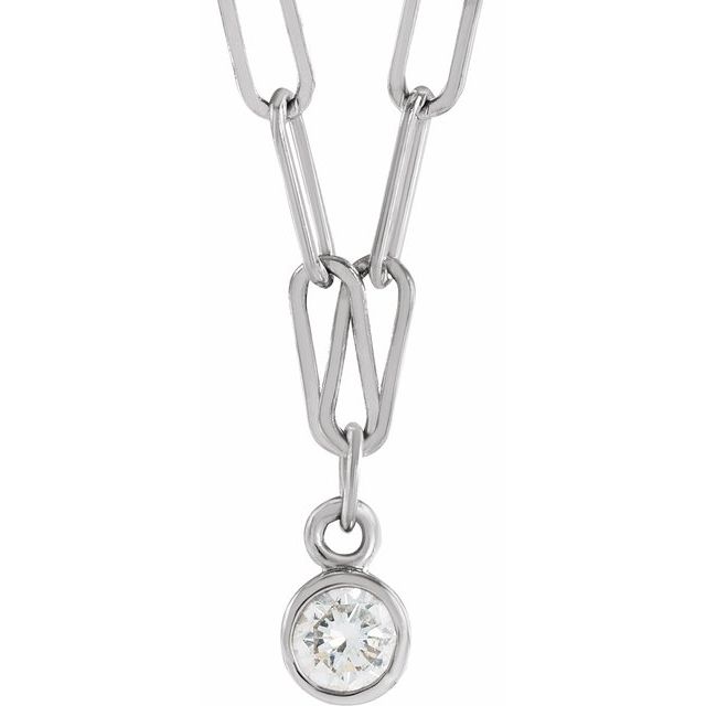 Diamond Micro Bezel-Set Necklace