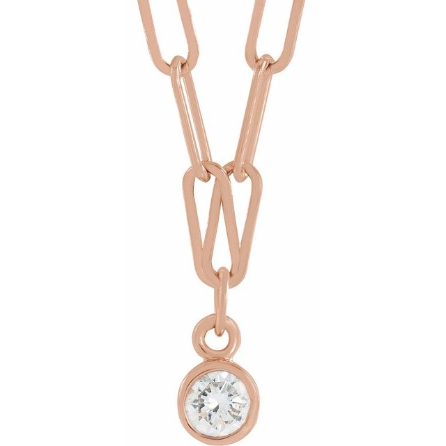 Diamond Micro Bezel-Set Necklace