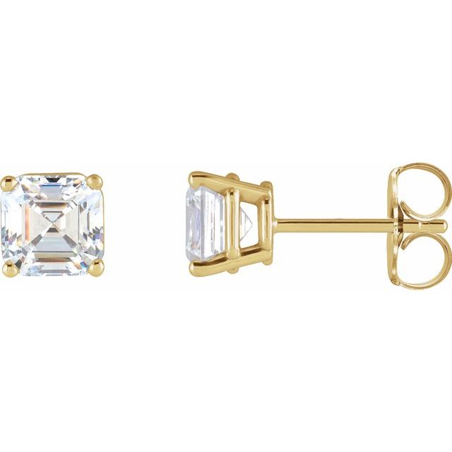 Asscher Diamond Studs