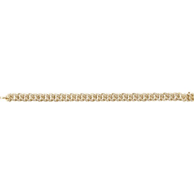 Diamond Accented Link Bracelet Yellow