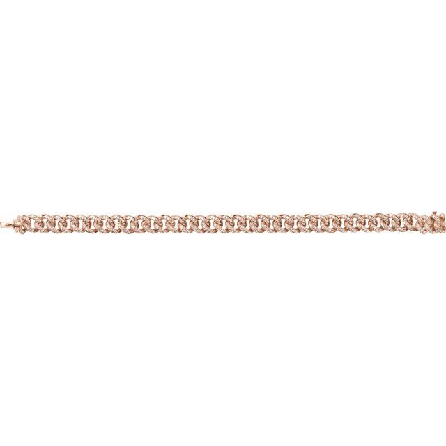 Diamond Accented Link Bracelet with Side View