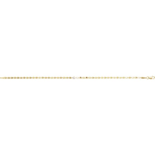 Diamond Bezel-Set Link Bracelet
