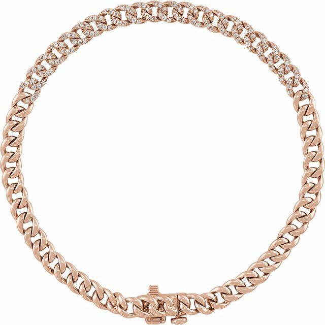 Diamond Cuban Link Chain Bracelet