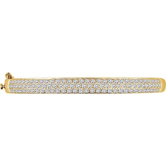 Diamond Pavé Bangle Yellow Gold