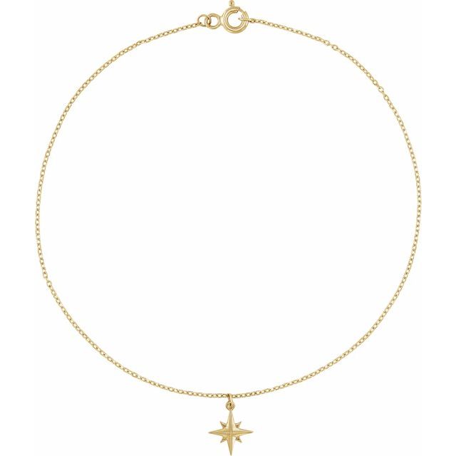 Gold Celestial Star Anklet