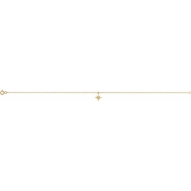 Gold Celestial Star Anklet