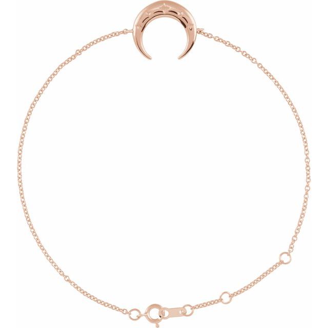 Gold Crescent Bracelet