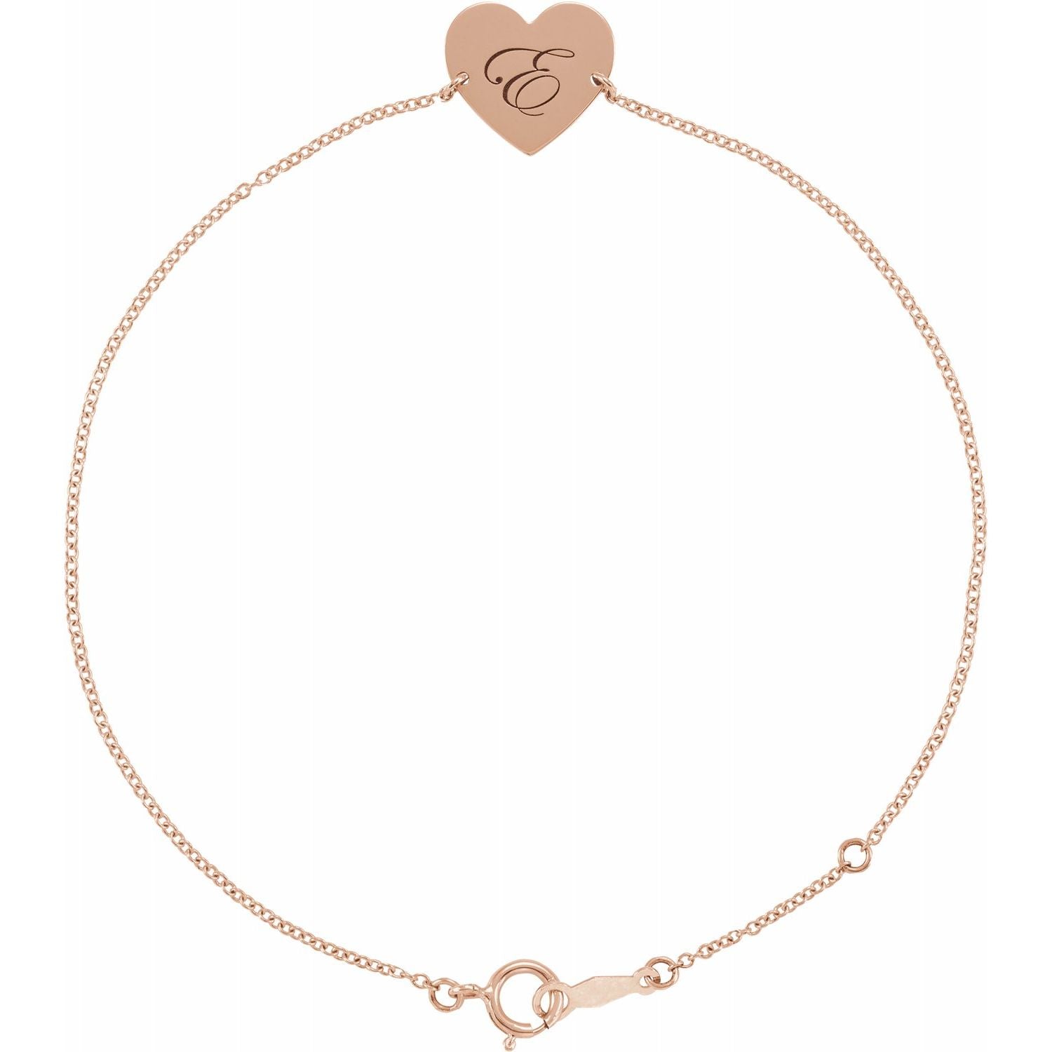 Personalized Heart Bracelet