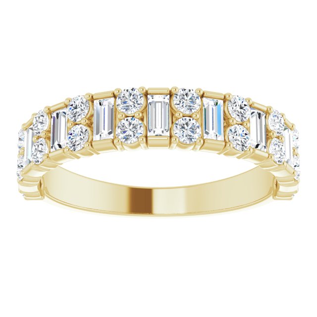 14K Yellow 9/10 CTW Natural Diamond Anniversary Band