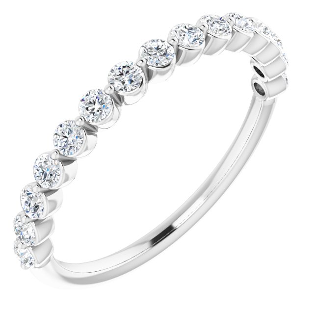14K Rose 1/2CTW Natural Diamond Anniversary Band