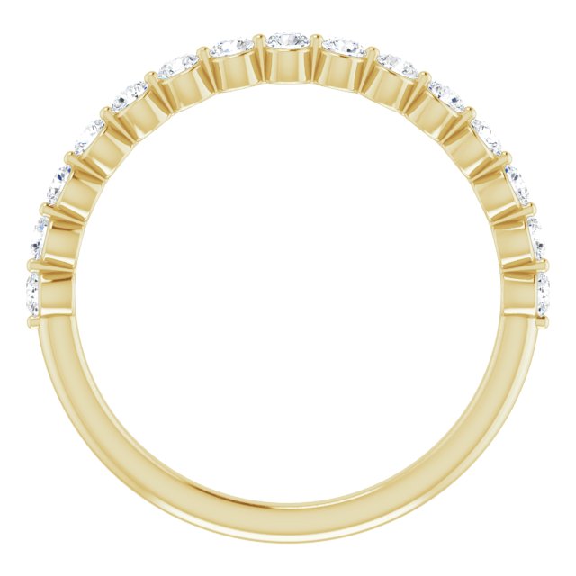 14K Rose 1/2CTW Natural Diamond Anniversary Band