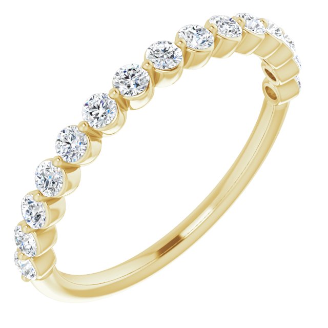 14K Rose 1/2CTW Natural Diamond Anniversary Band