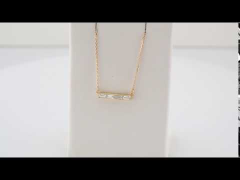 Baguette Bar Necklace