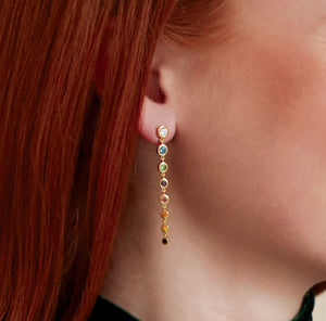 Rainbow Dangle Earrings