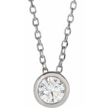 Load image into Gallery viewer, Diamond Bezel Set Necklace
