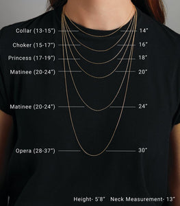 Necklace sizes
