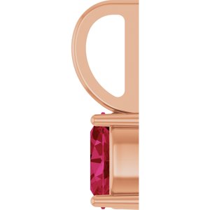 5x3 mm Lab-Grown Ruby Charm/Pendant