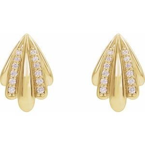 14K Yellow 1/5 CTW Natural Diamond Earrings