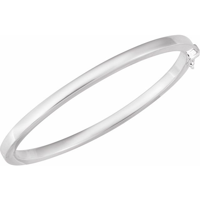 Square Tube Hinged Bangle Bracelet