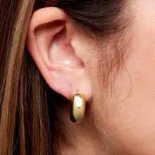 Load image into Gallery viewer, 14K Yellow Electroform 20 mm Hoop Earrings
