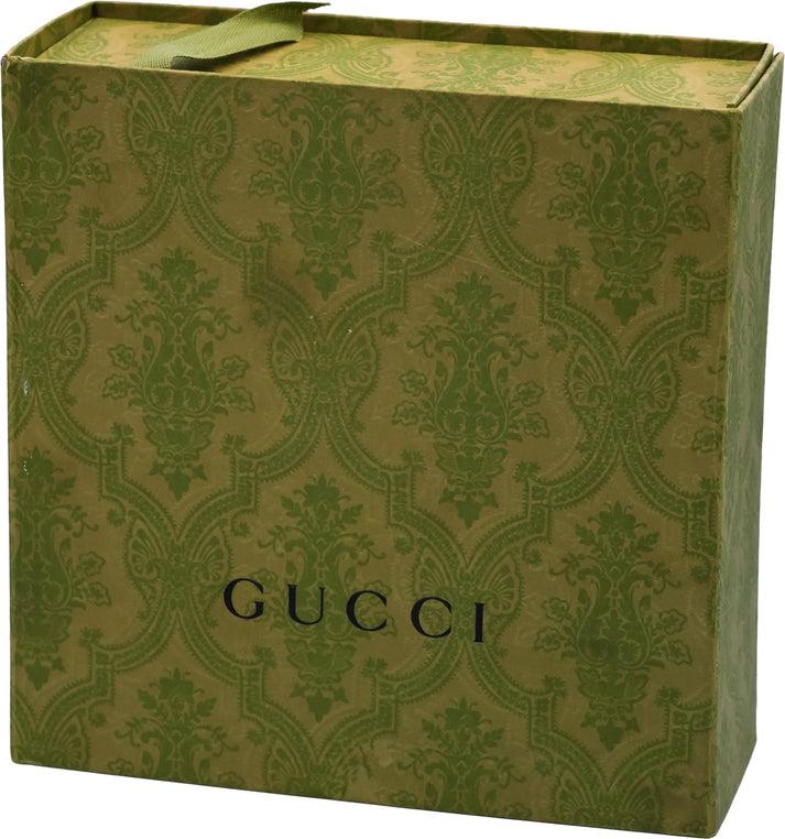 GUCCI 18k Yellow Gold Link to Love Studded Ring w/ Box and Pouch Size 10