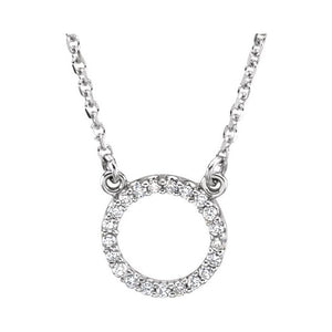 Circle Diamond Necklace