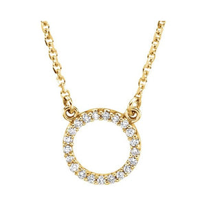 Circle Diamond Necklace