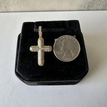 Load image into Gallery viewer, Diamond Cross Pendant in 10kt Gold
