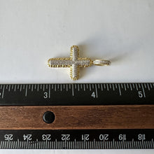 Load image into Gallery viewer, Diamond Cross Pendant in 10kt Gold
