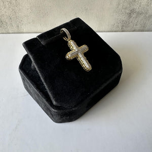 Diamond Cross Pendant in 10kt Gold