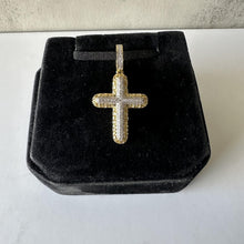 Load image into Gallery viewer, Diamond Cross Pendant in 10kt Gold
